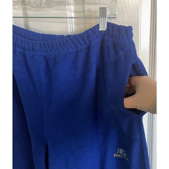 Phat Farm Vintage Y2k Hip-Hop Men's Blue Fleece Tracksuit 2 Piece Men's Large - Picture 8 of 9